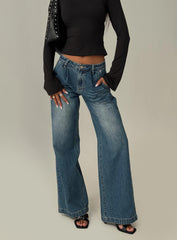 Laguardia Wide Leg Jeans Dark Blue Wash