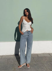 Ollie Straight Leg Jean Light Wash Denim