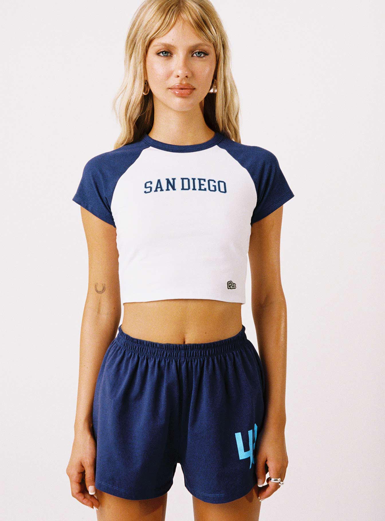 USD Homerun Tee Navy / White