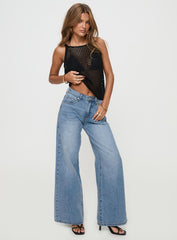 Colemane Mid Rise Denim Jeans Angel Blue
