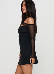 Kampton Strapless Mini Dress Black