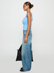 Picasso Straight Leg Jean Mid Blue