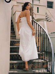 Emiliano Strapless Maxi Dress White