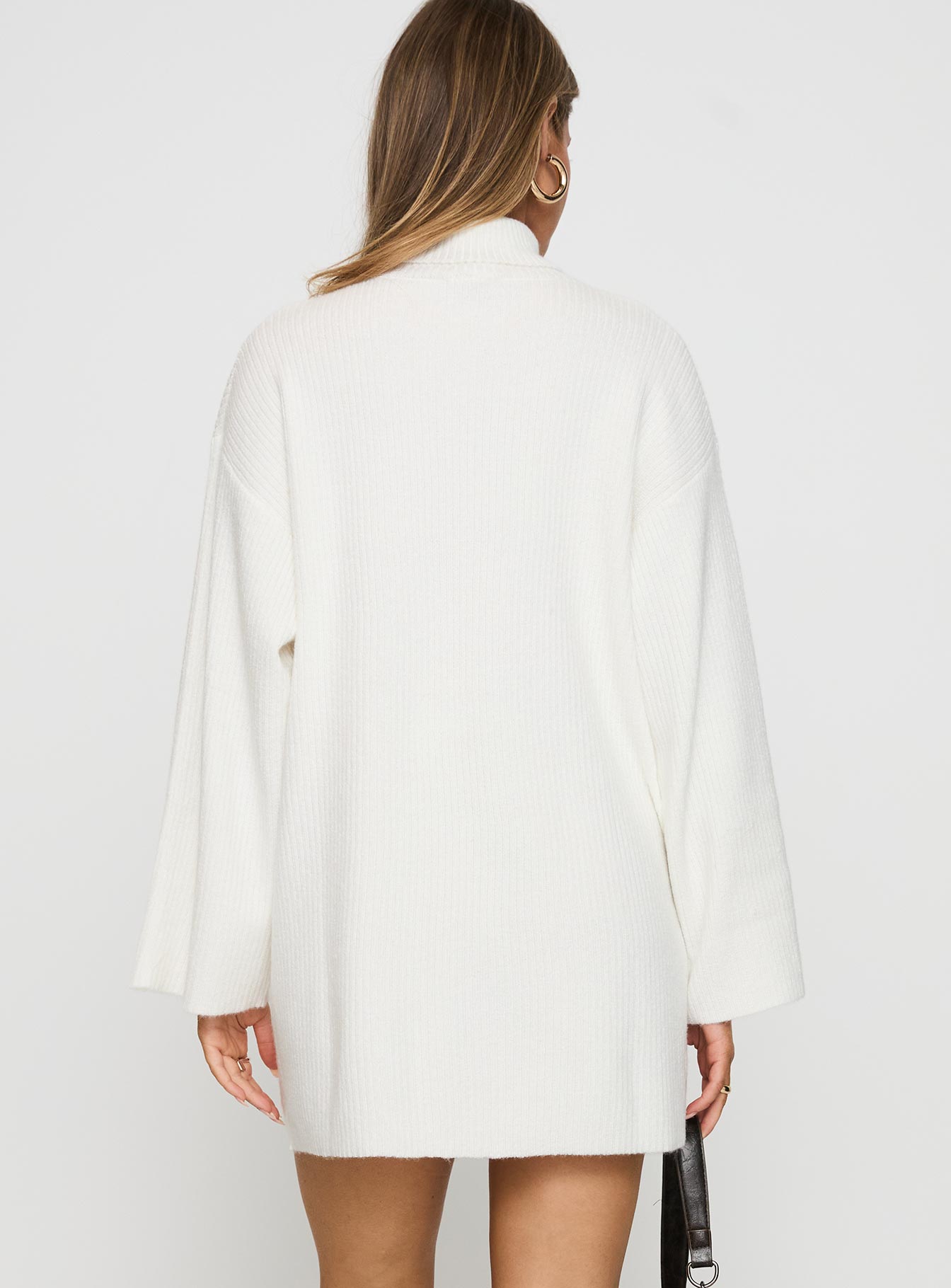 Sonelle Sweater Mini Dress White